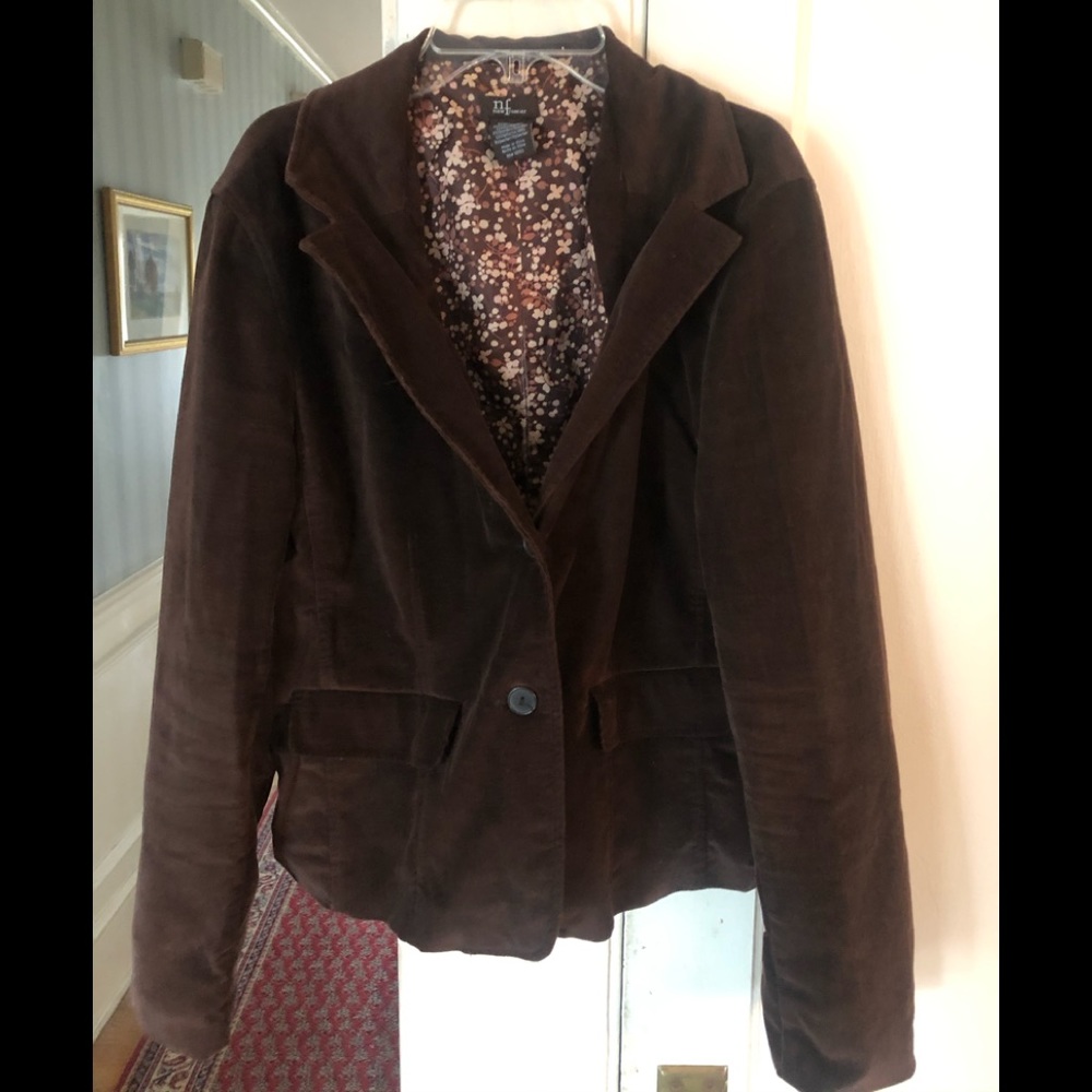 Brown velour style jacket